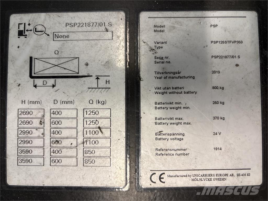 Atlet PSP125 Samopogonski ručni viličari