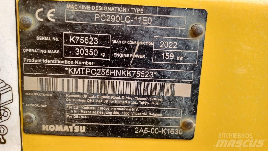 Komatsu PC 290 LC-11 Bageri gusjeničari