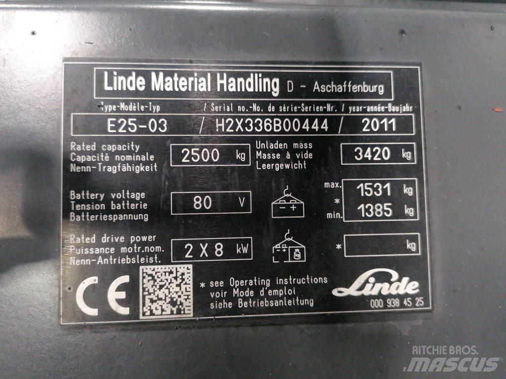 Linde E25-03 Električni viličari