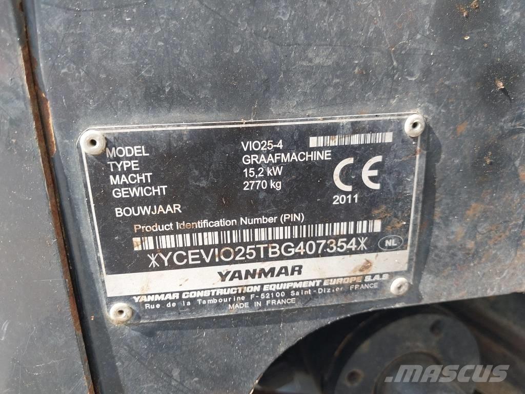 Yanmar Vio 25-4 Mini bageri <7t