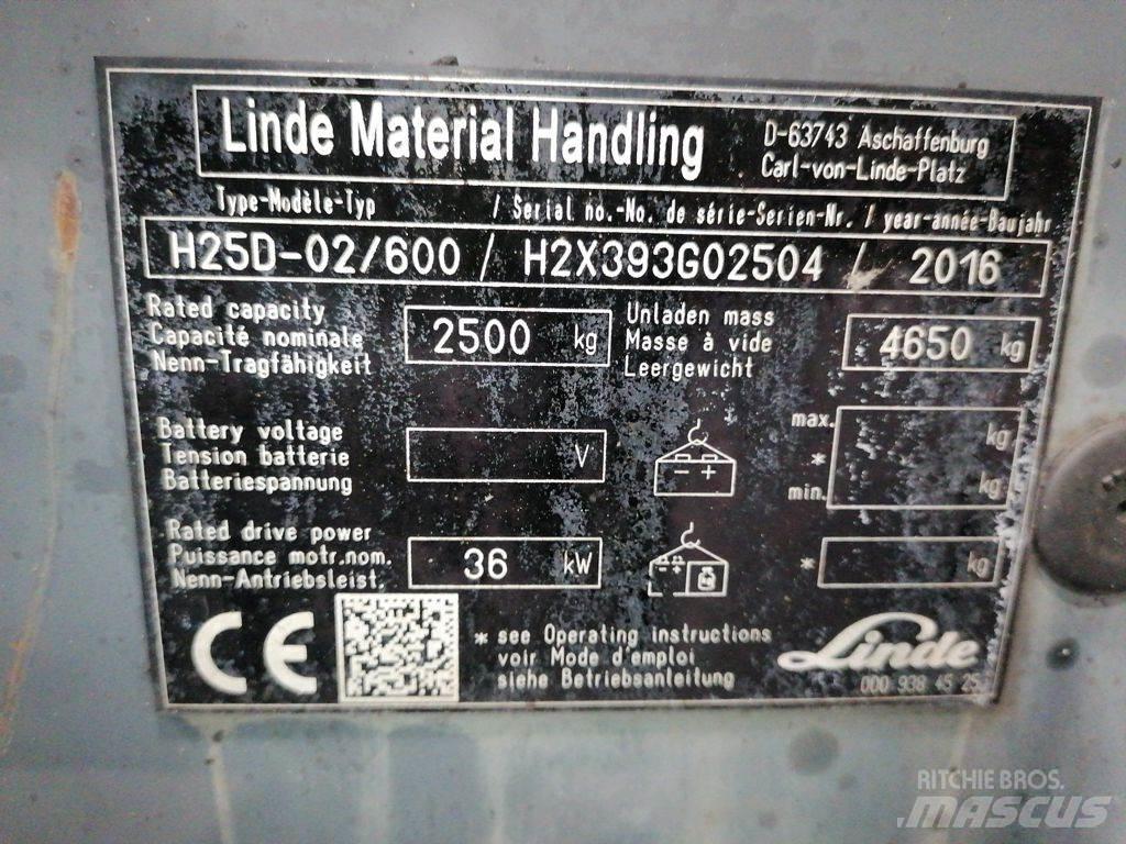Linde H25D-02/600 Plinski viličari