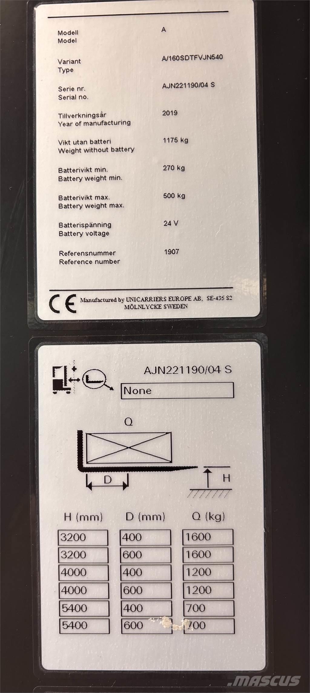 Atlet A160 Nisko podizni električni viličar sa platformu