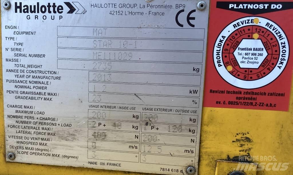 Haulotte Star 10 Teleskopske podizne platforme