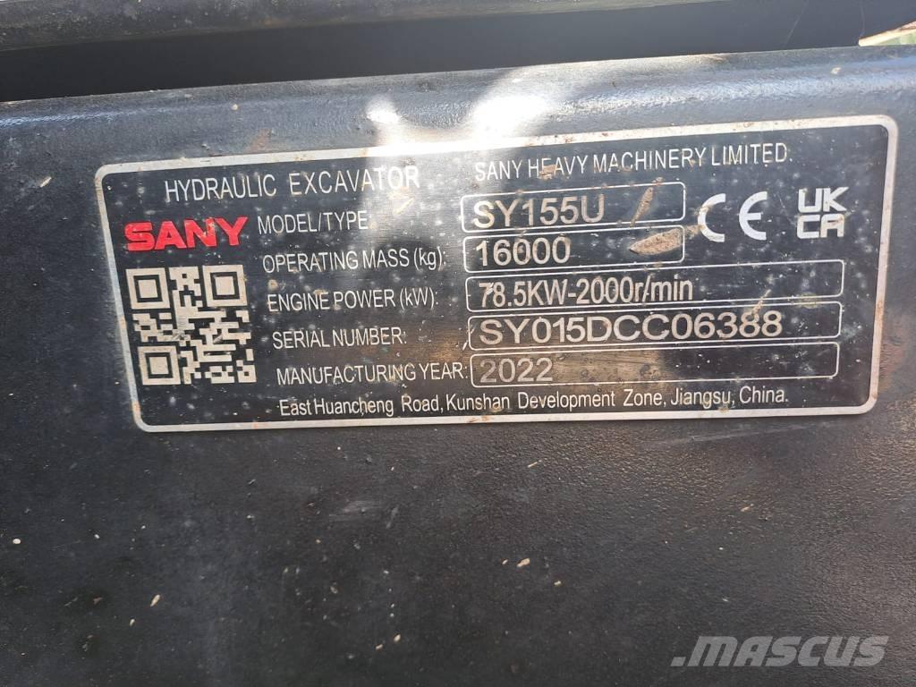 Sany SY 155 U Bageri gusjeničari