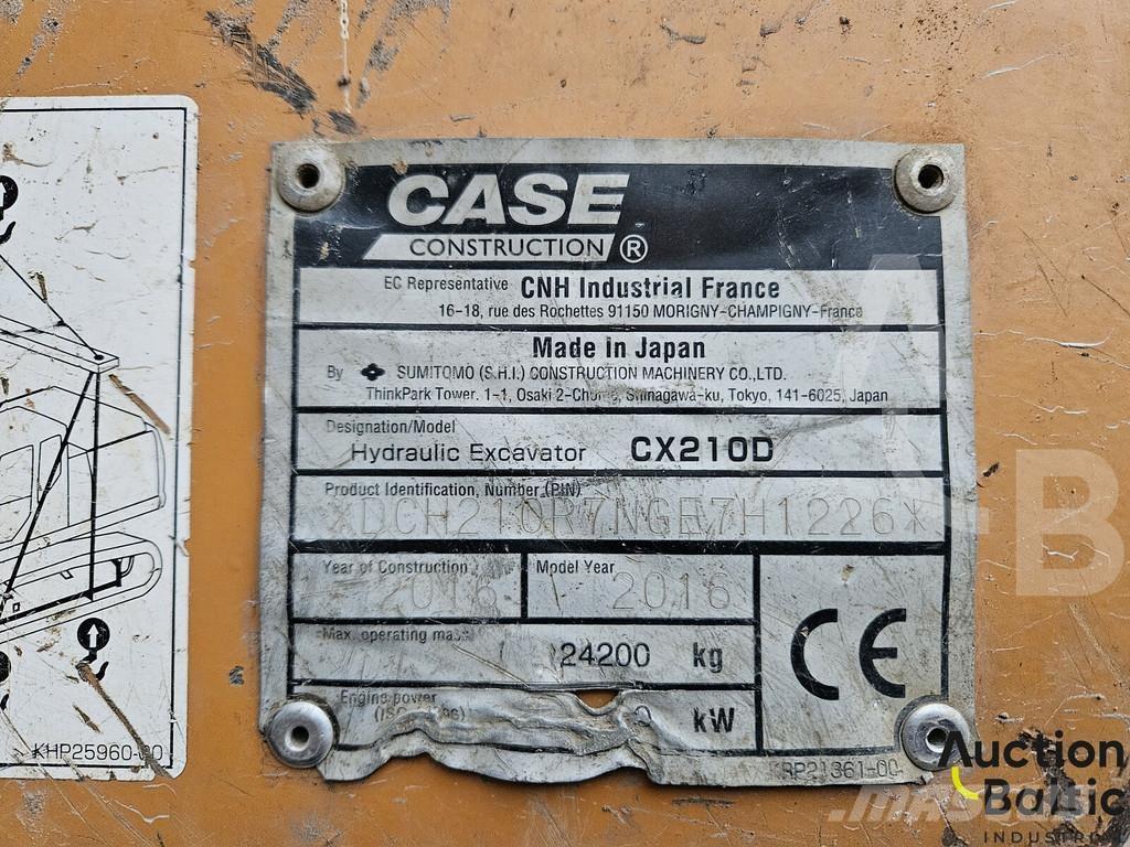 CASE CX 210 D Bageri gusjeničari