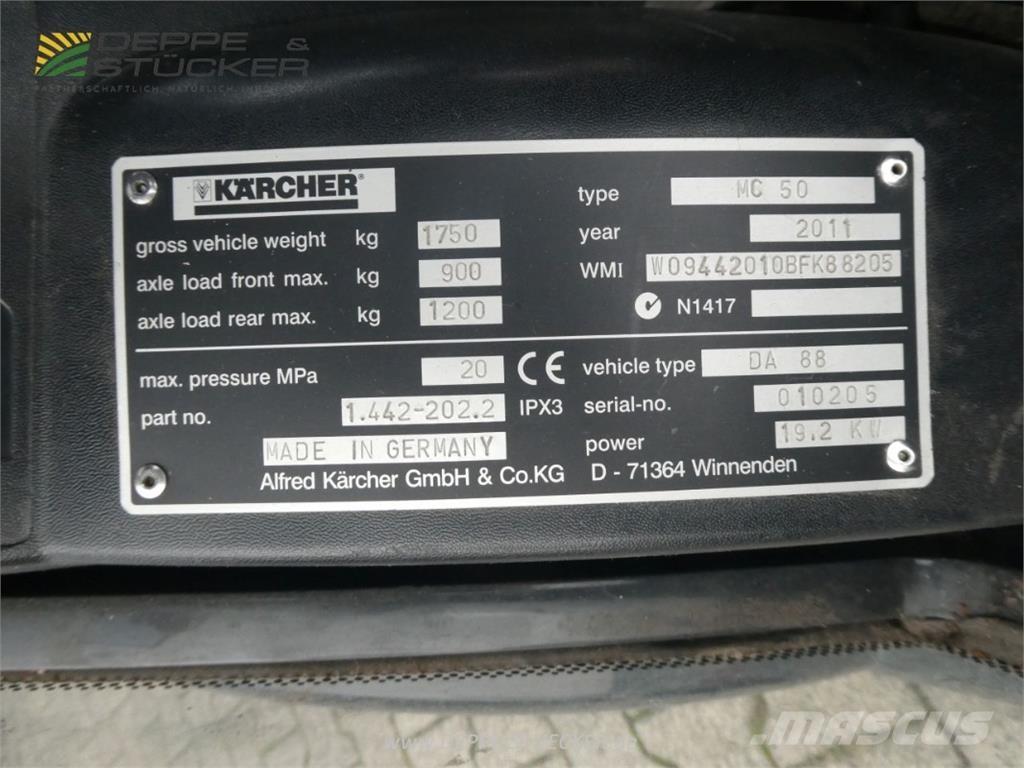 Kärcher MC 50 Strojevi za metenje
