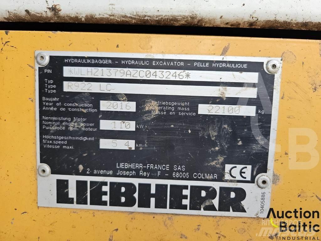 Liebherr R922 LC Bageri gusjeničari
