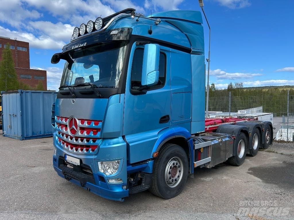 Mercedes-Benz 3253 L Rol kiper kamioni s kukama za dizanje
