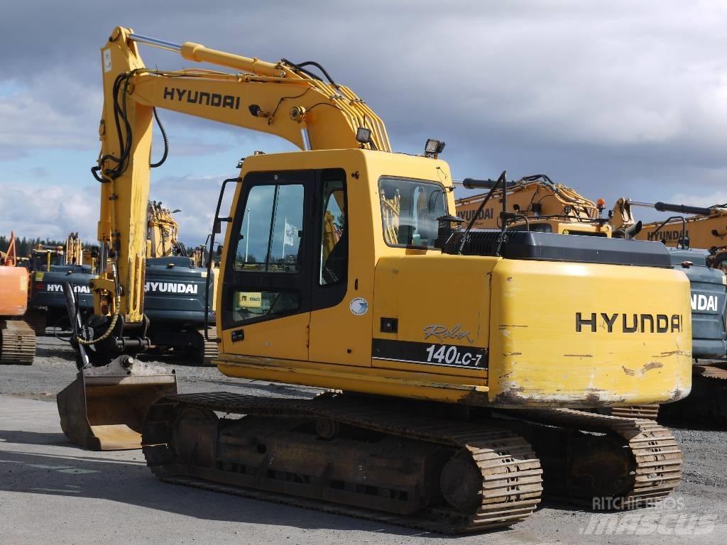 Hyundai R 140 LC-7 Bageri gusjeničari