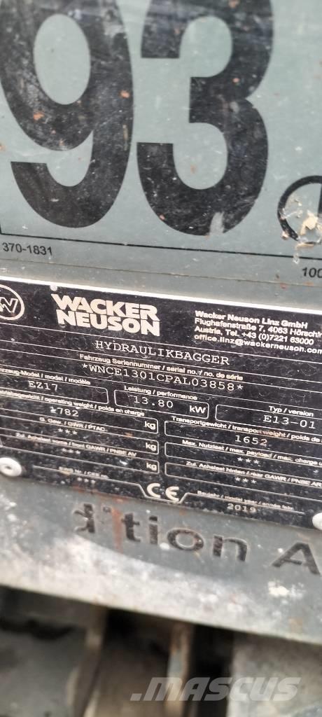 Wacker Neuson EZ 17 Mini bageri <7t