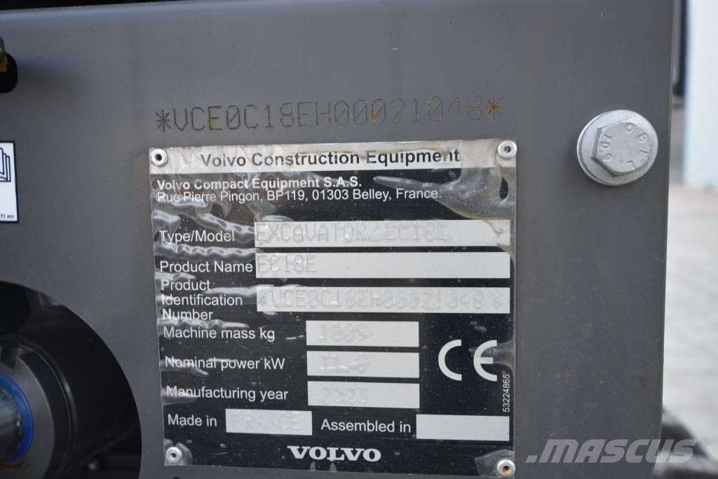 Volvo EC 18 E Mini bageri <7t