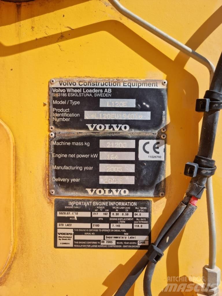 Volvo L 120 E Utovarivači na kotačima