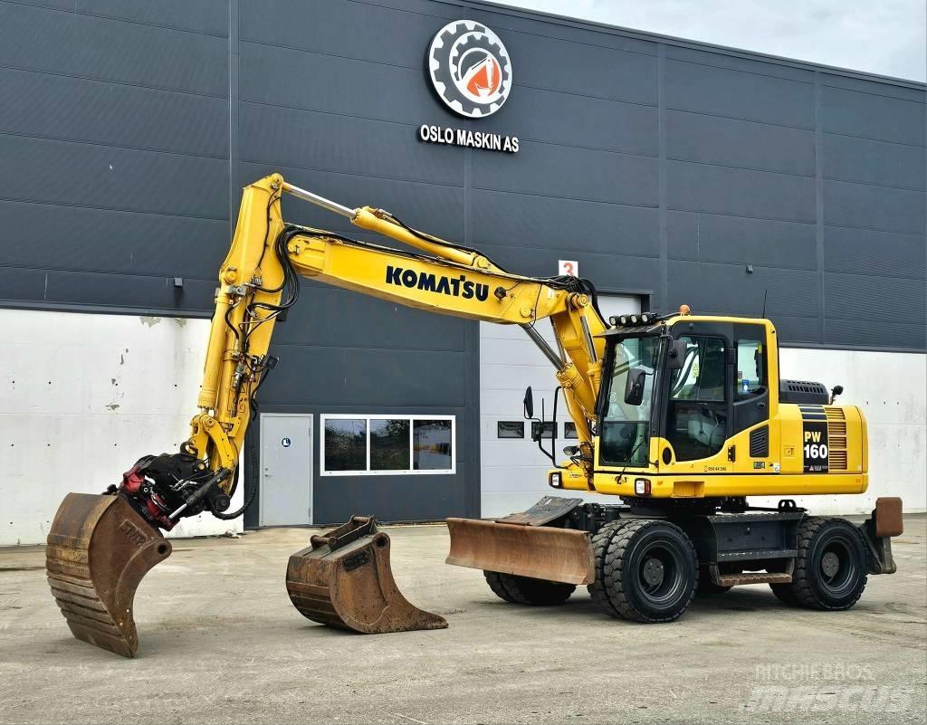 Komatsu pw 160 -8 Bageri na kotačima