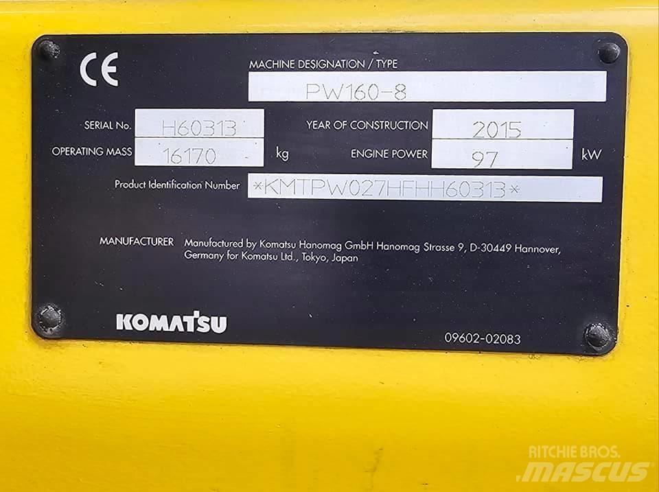 Komatsu pw 160 -8 Bageri na kotačima