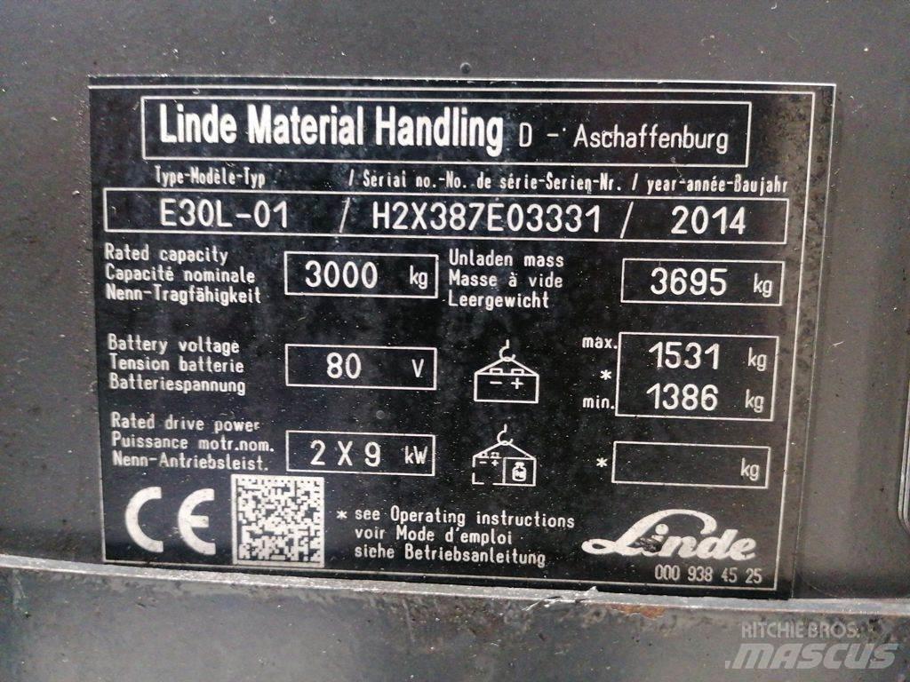 Linde E30L-01 Električni viličari