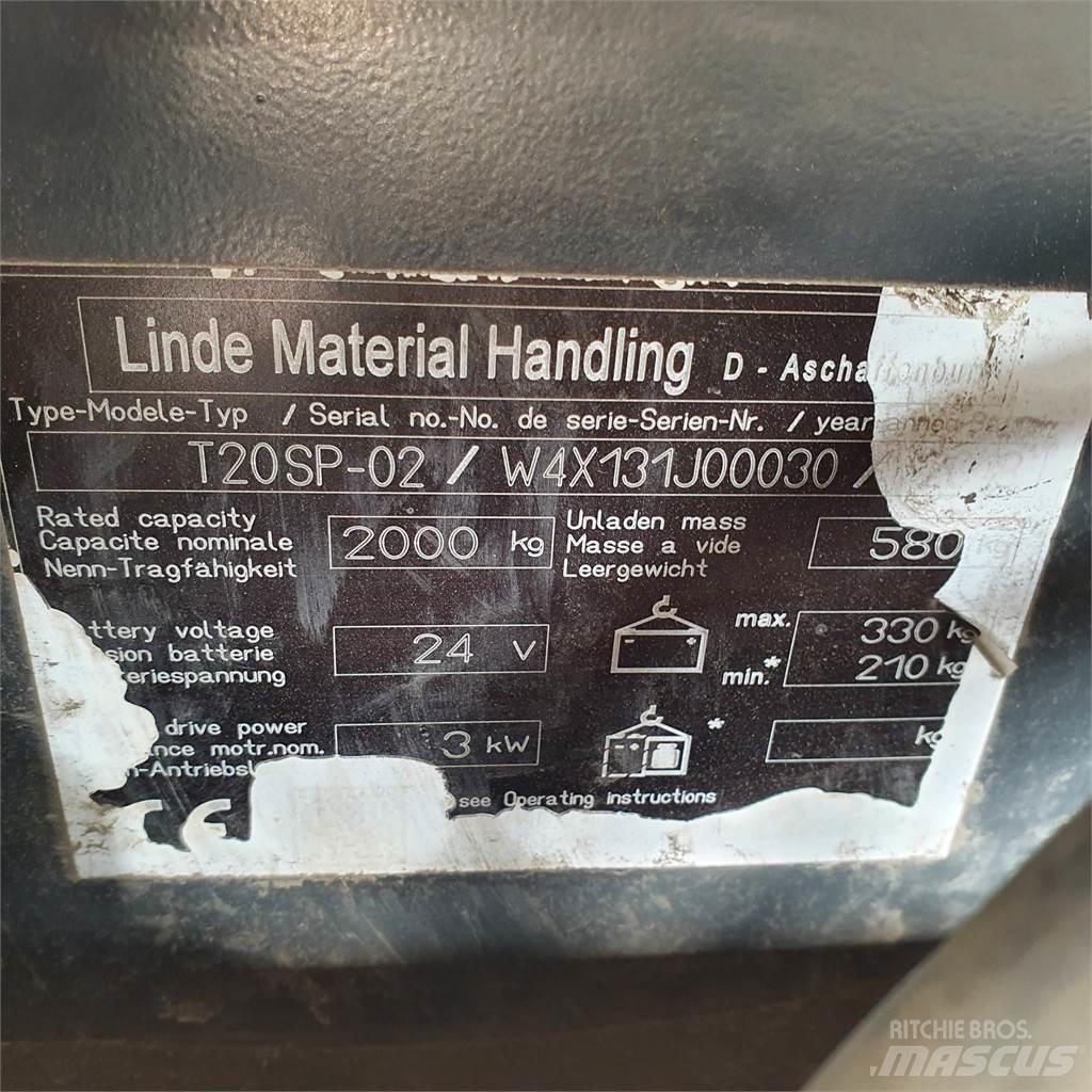Linde T20SP kurz Nisko podizni električni viličar