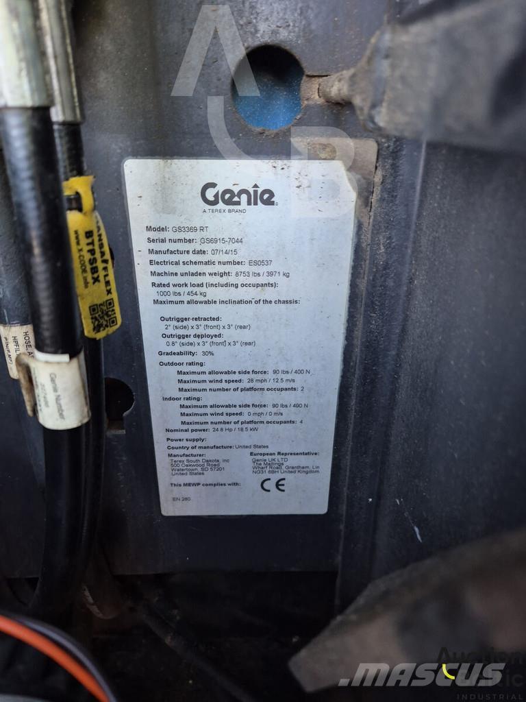 Genie GS 3369 RT Škaraste platforme
