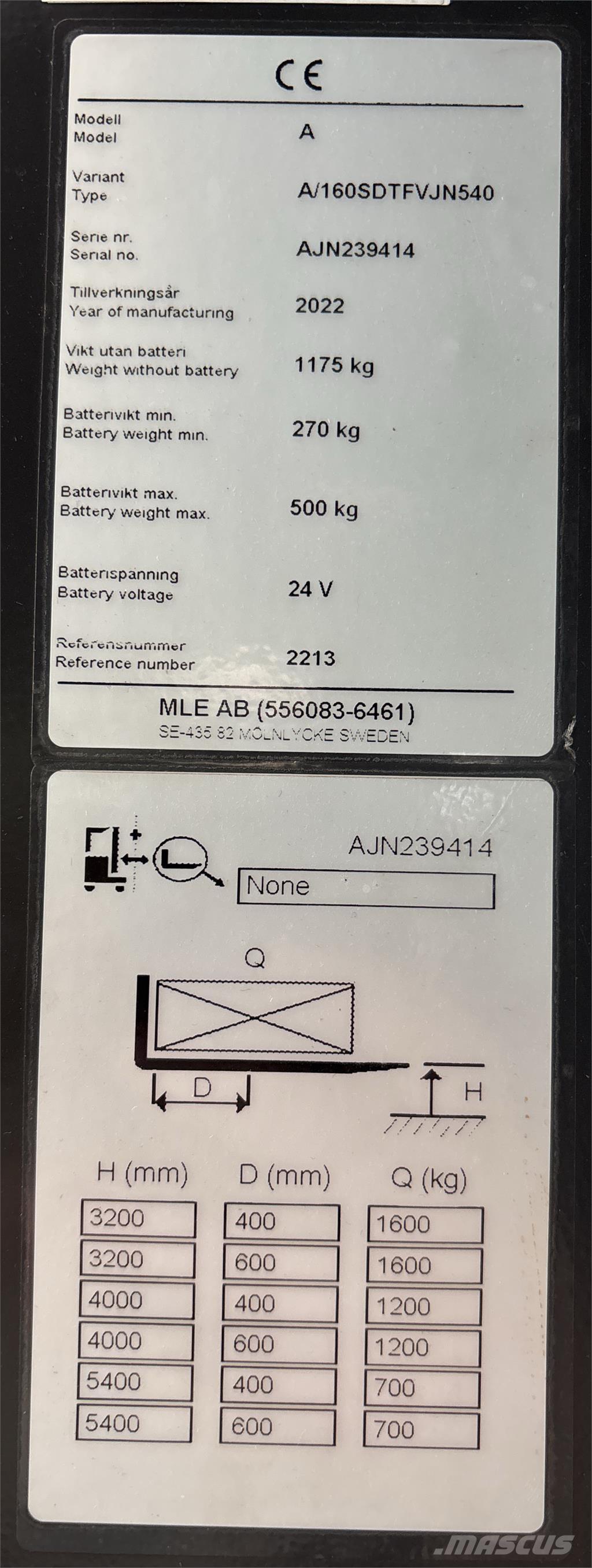 Atlet A160 Samopogonski ručni viličari
