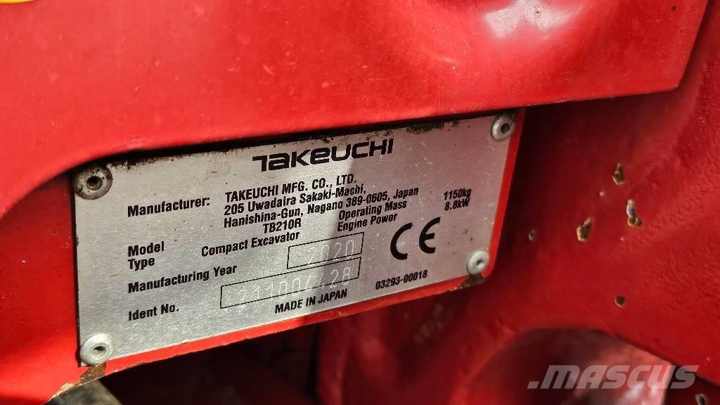 Takeuchi TB 210 R Mini bageri <7t