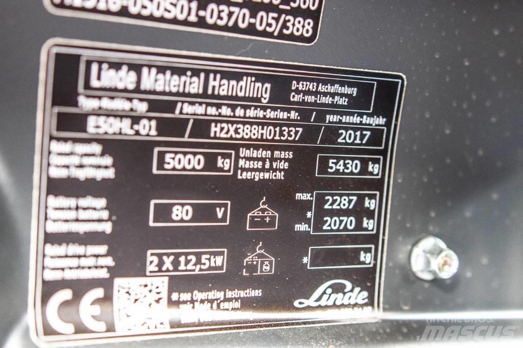 Linde E50HL-01 Električni viličari