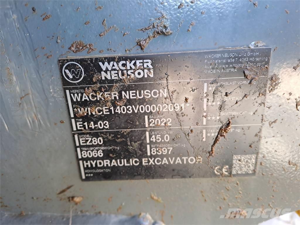 Wacker Neuson EZ80 Bageri gusjeničari