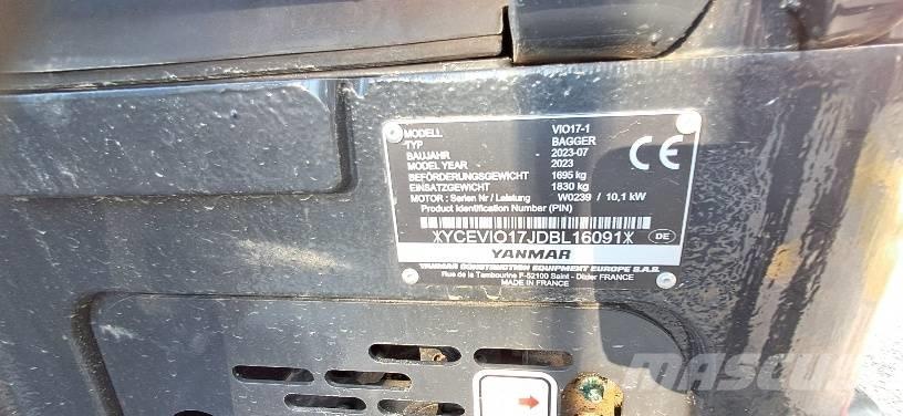 Yanmar Vio 17-1 Mini bageri <7t