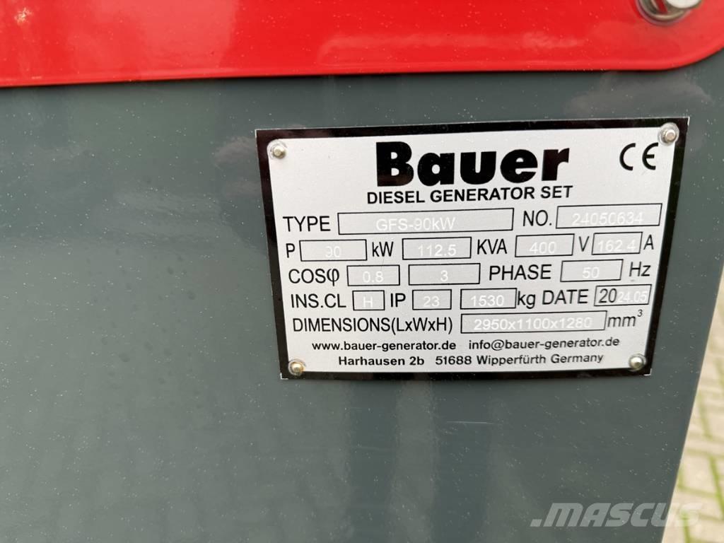 Bauer 124 KVA Dizel agregati