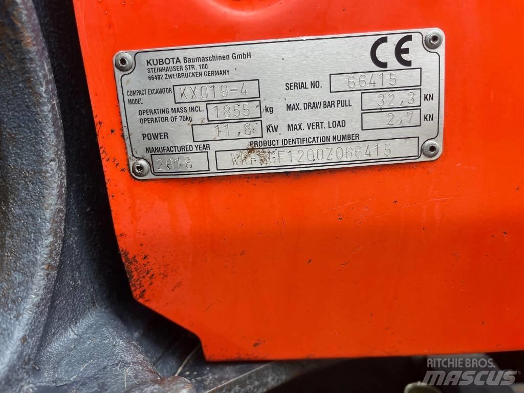 Kubota KX019-4 Mini bageri <7t