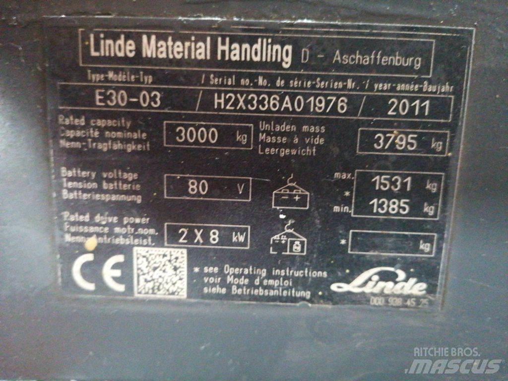 Linde E30-03 Električni viličari