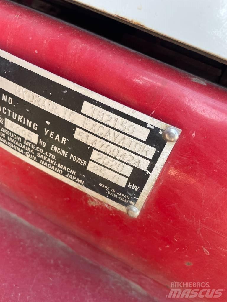 Takeuchi TB 2150 Bageri gusjeničari