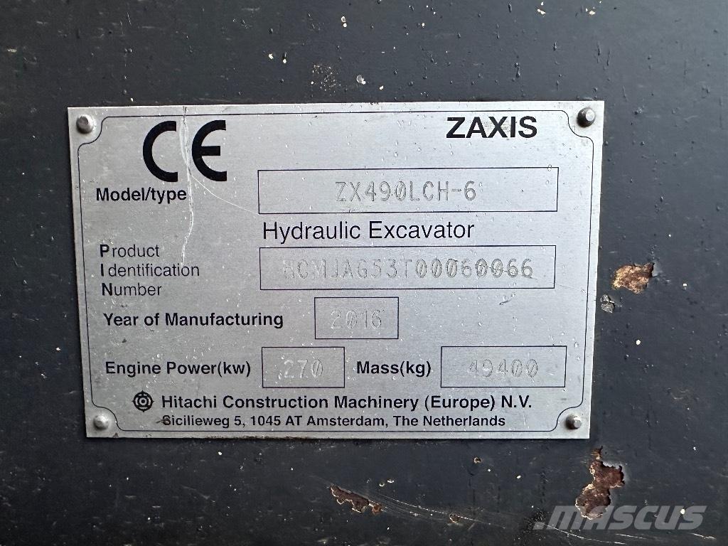 Hitachi ZX 490 LCH Bageri gusjeničari