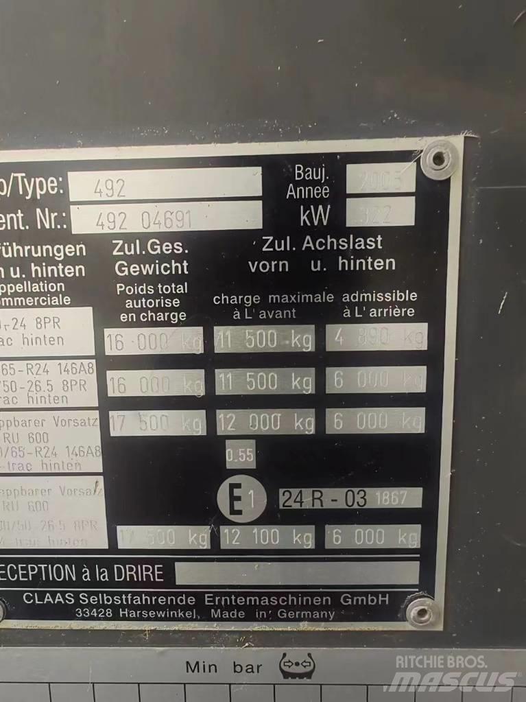 CLAAS Jaguar 870 Strojevi za krmu na vlastiti pogon