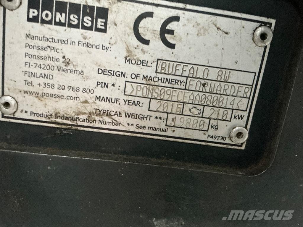 Ponsse BUFFALO 8W Forvarderi