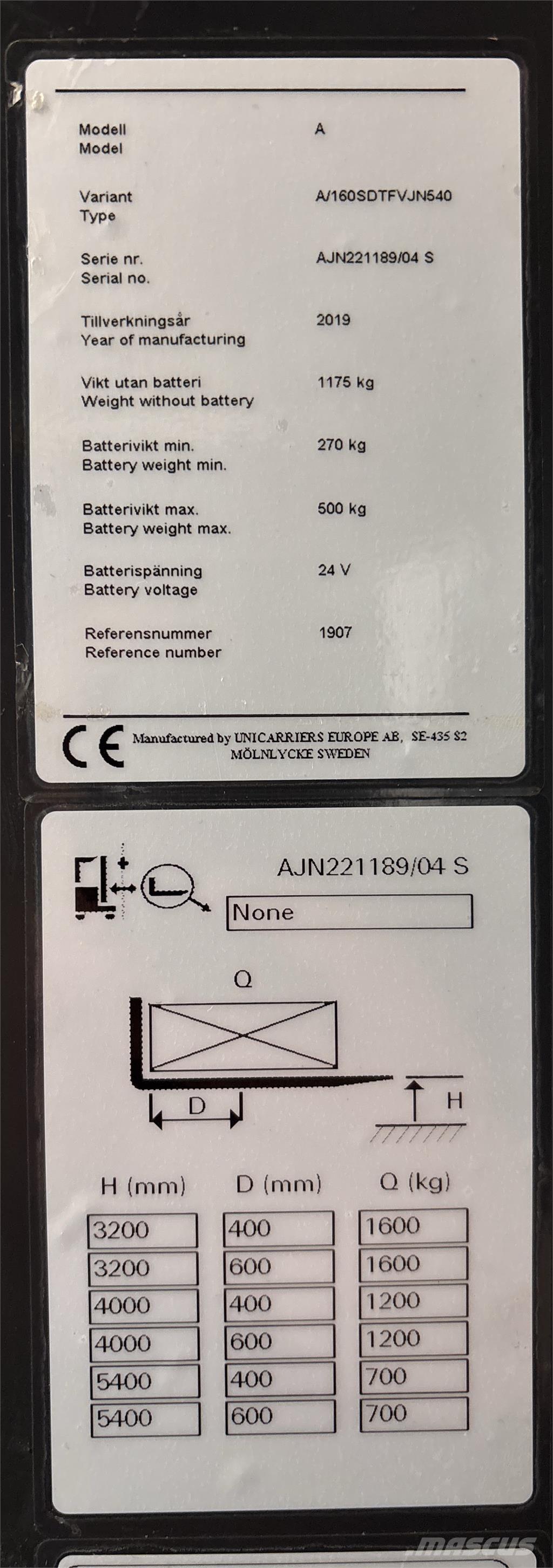Atlet A160 Samopogonski ručni viličari