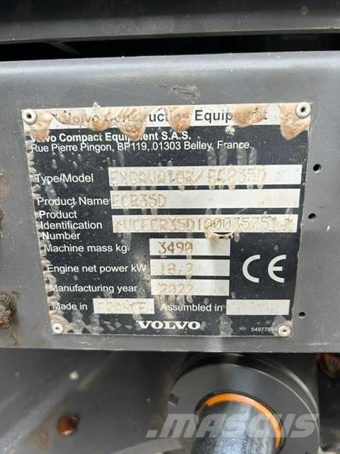 Volvo EC 35 C Mini bageri <7t