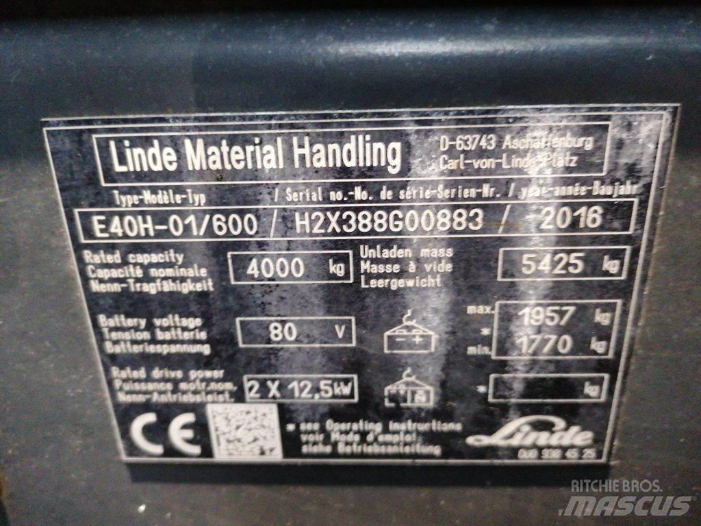 Linde E40H-01/600 Električni viličari
