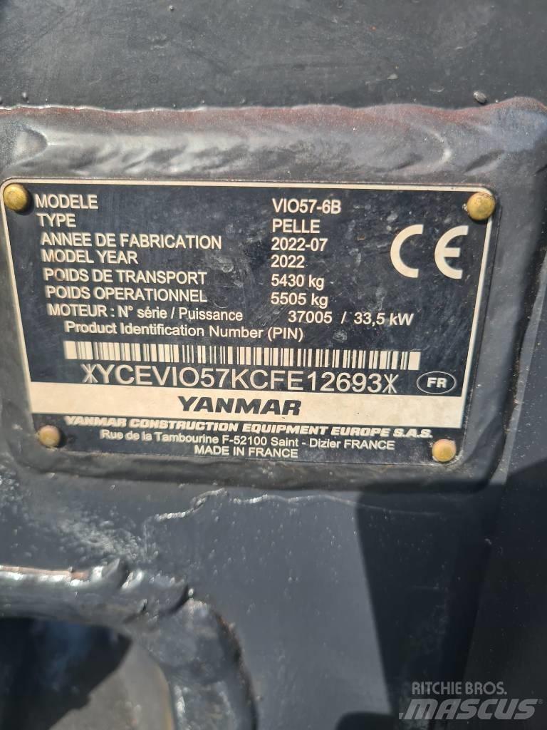 Yanmar Vio 57-6B Mini bageri <7t
