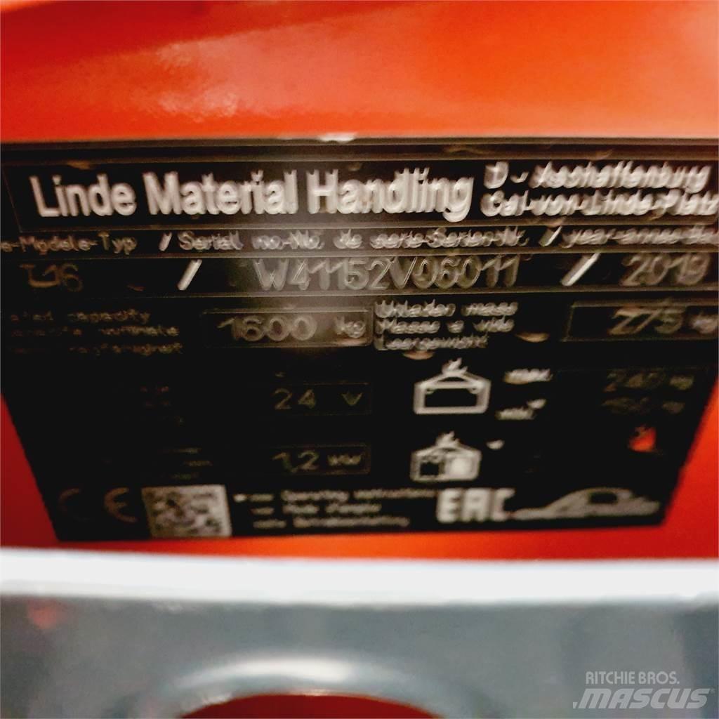 Linde T16 Li-Ion Nisko podizni električni viličar