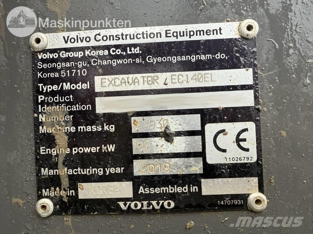 Volvo EC 140 EL Bageri gusjeničari