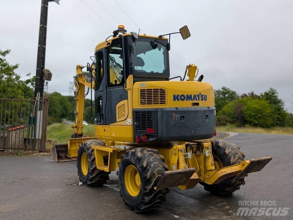 Komatsu PW 98 MR-8 Bageri na kotačima