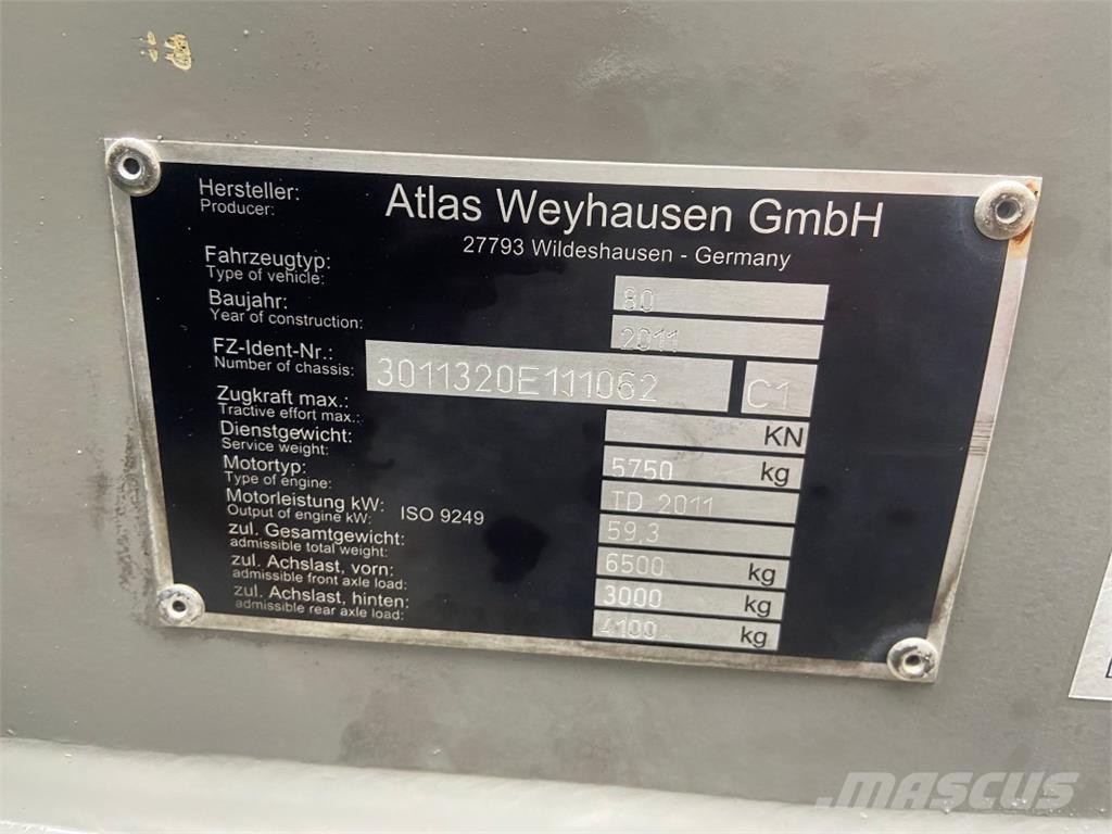 Atlas 80 Utovarivači na kotačima