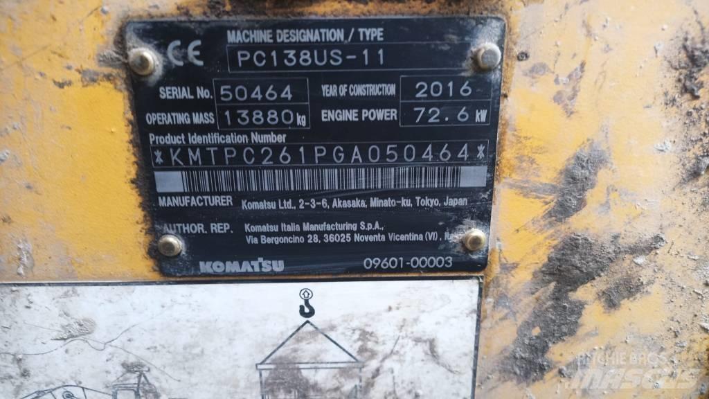 Komatsu PC 138 US Bageri gusjeničari