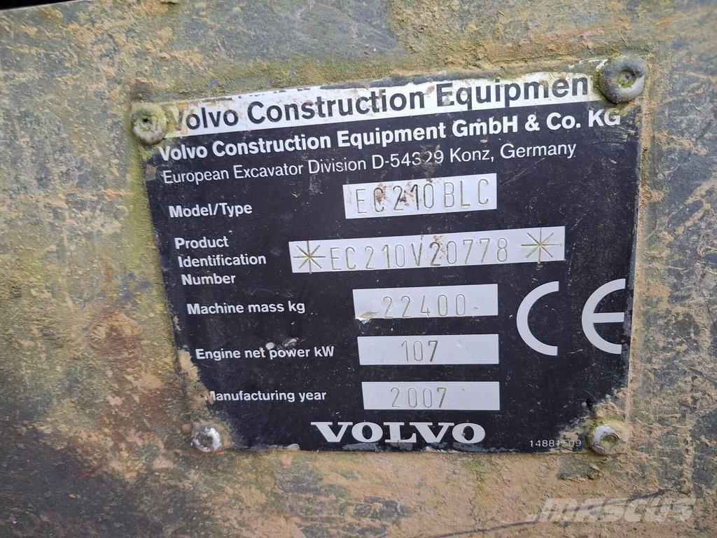 Volvo EC210 BLC Bageri gusjeničari