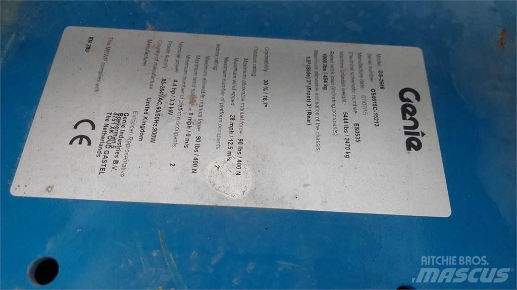 Genie GS2646 Škaraste platforme
