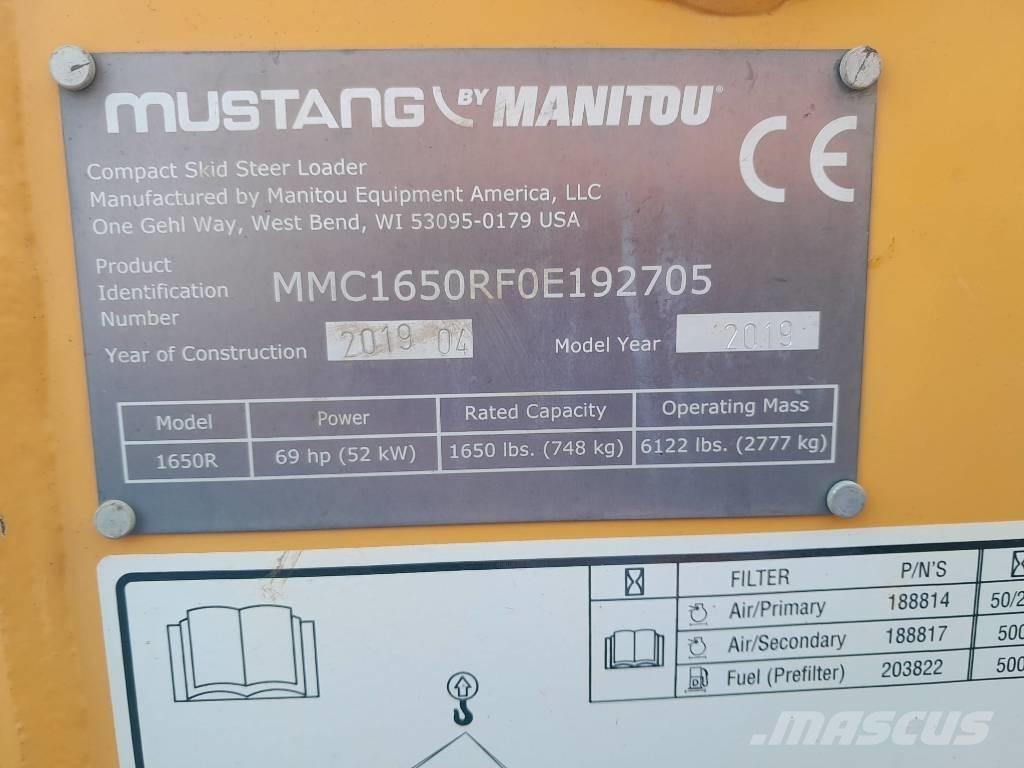 Mustang 1650 R Skid steer mini utovarivači