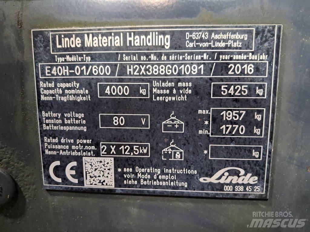 Linde E40H-01/600 Električni viličari