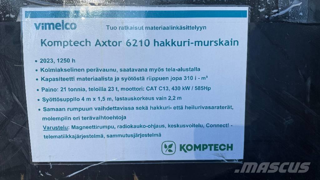 Komptech Axtor 6210 Drobilice za drvo / čiperi