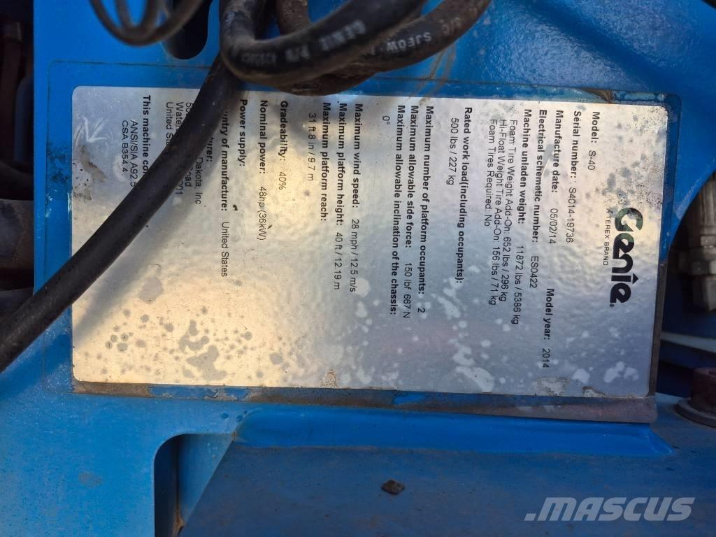 Genie S 40 Teleskopske podizne platforme