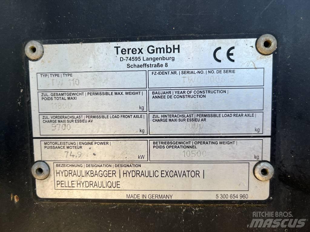 Terex TW 110 Bageri na kotačima