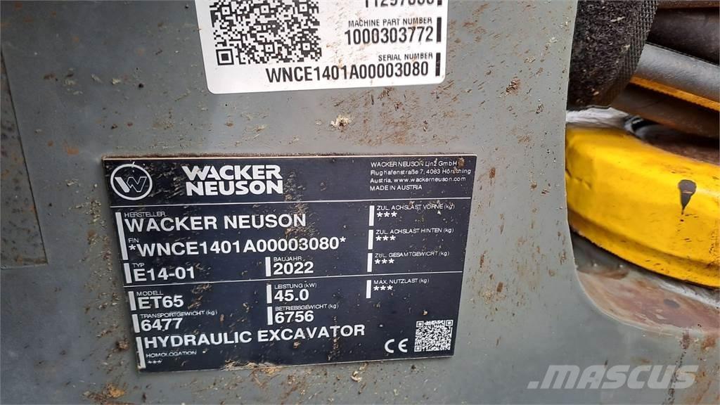 Wacker Neuson ET65 Bageri gusjeničari